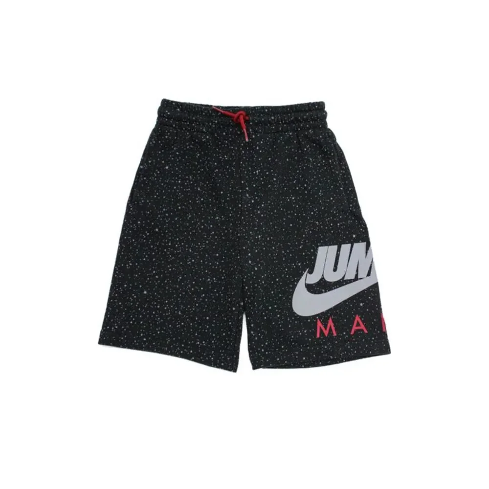 Nike Boys Cotton Abstract Sweat Shorts Black Size S
